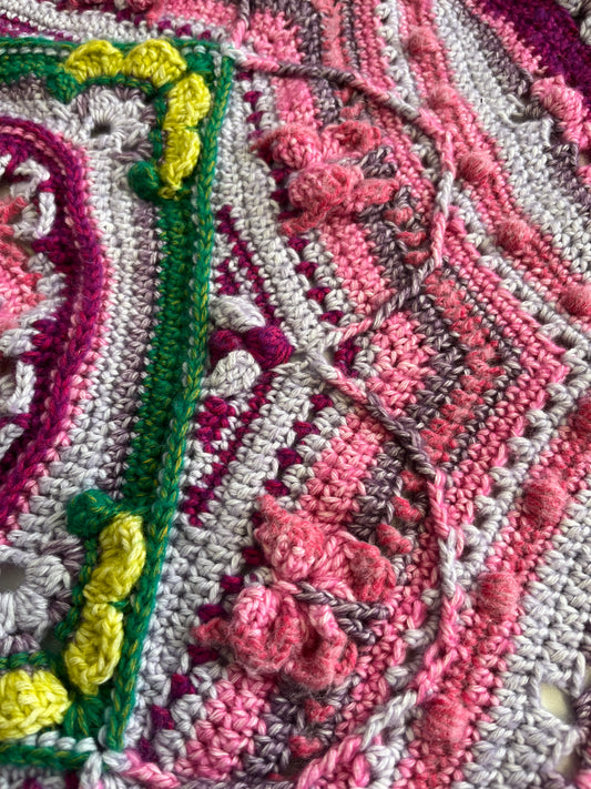 d'Histoire Naturelle Handmade Crochet Blanket