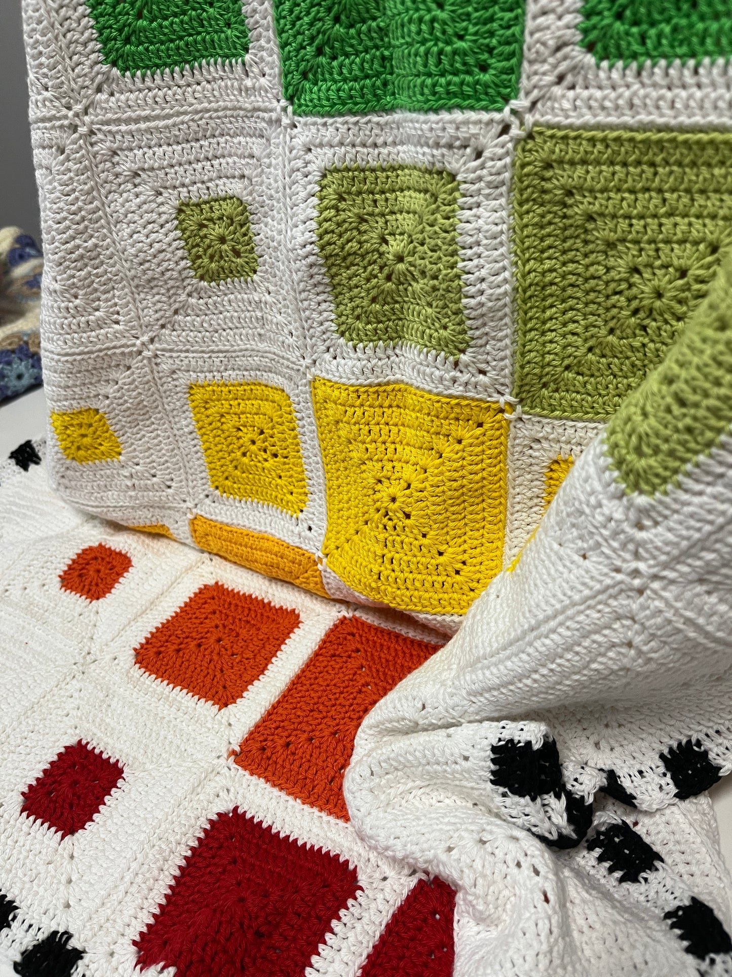 Quilt Inspired Handmade Crochet Blanket