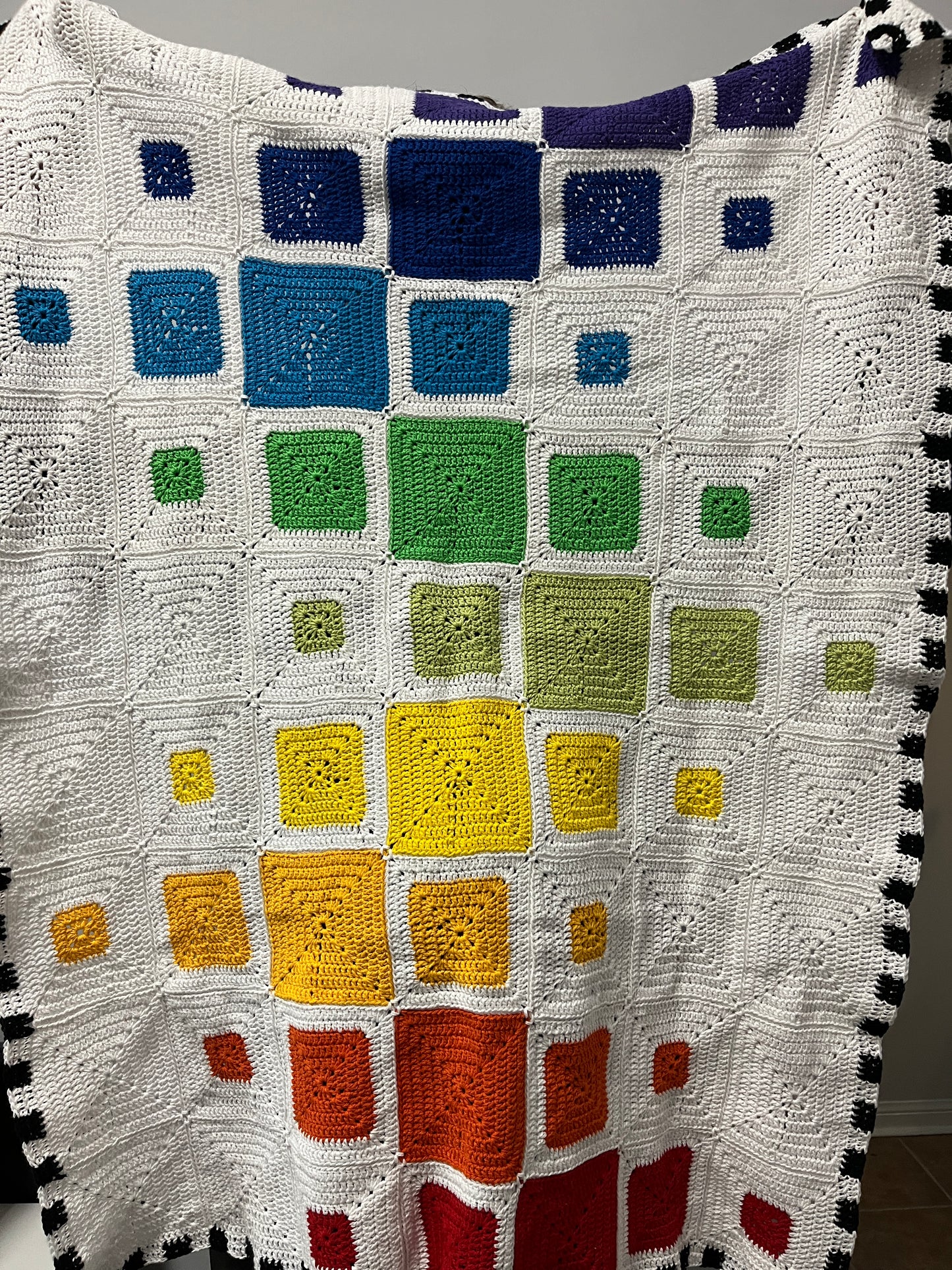 Quilt Inspired Handmade Crochet Blanket