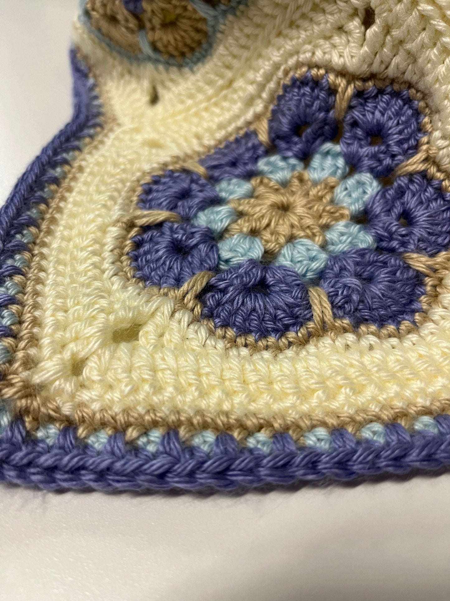 African Flower Handmade Crochet Blanket