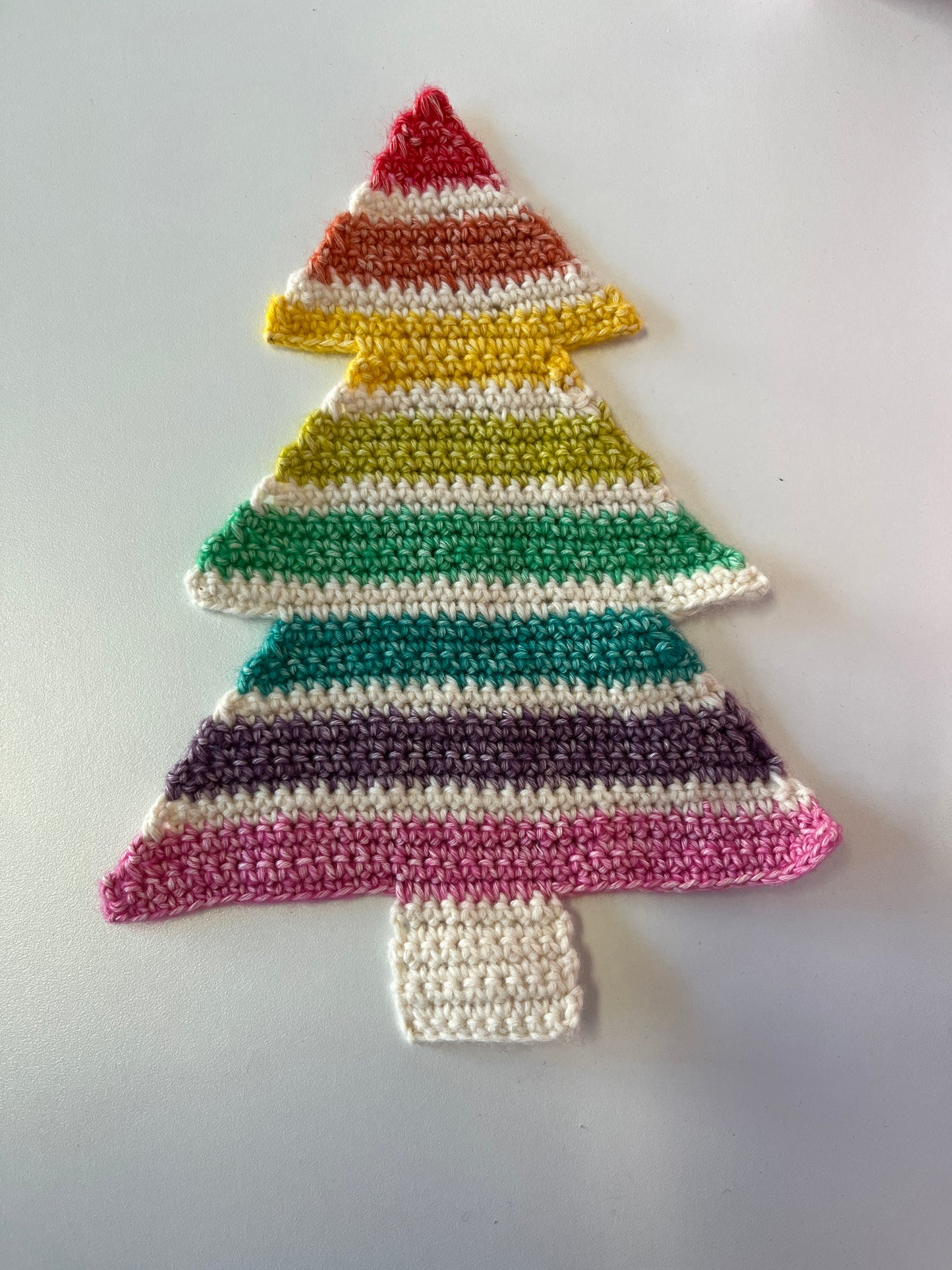 Handmade Rainbow Christmas Tree