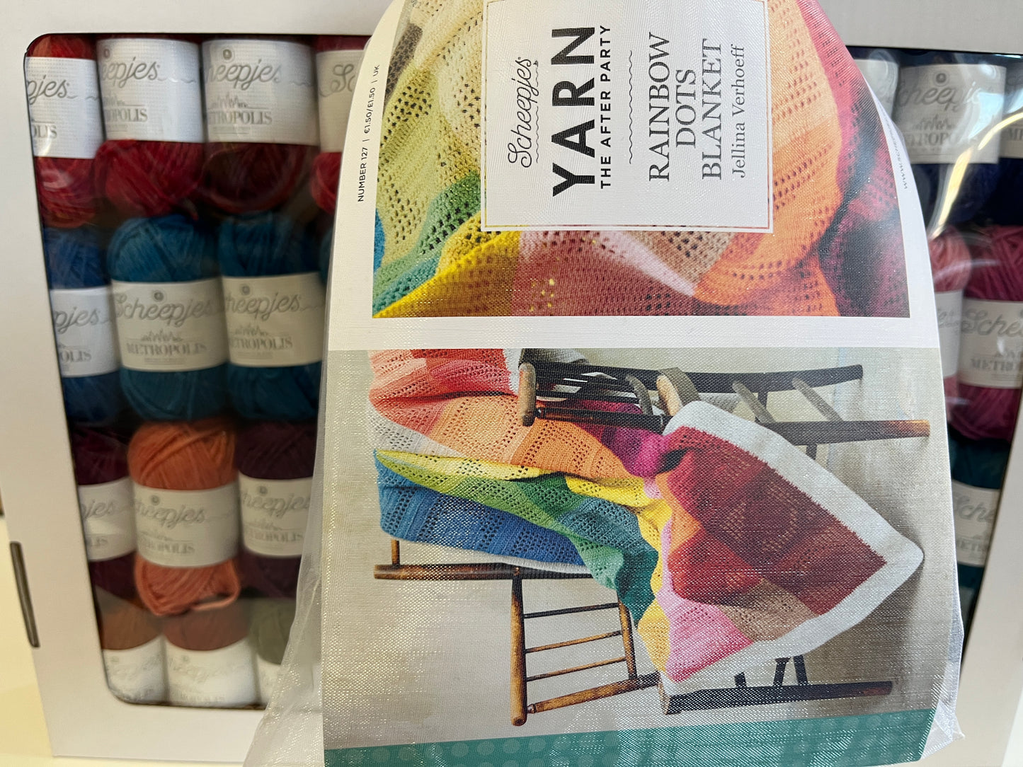 Yarn the After Party Rainbow Dots Blanket Kit