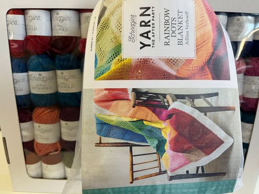 Yarn the After Party Rainbow Dots Blanket Kit