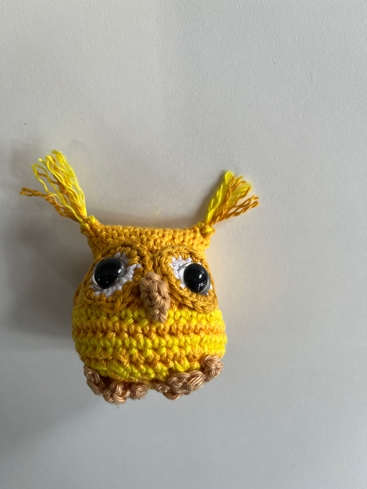 Handmade Crochet Yellow Owl