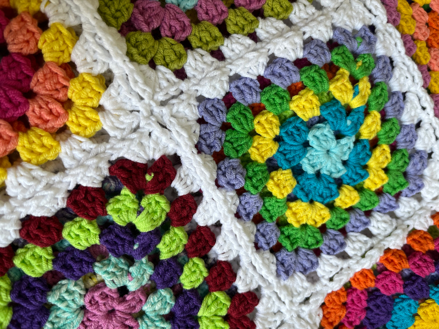 Handmade Crochet Granny Square Bag