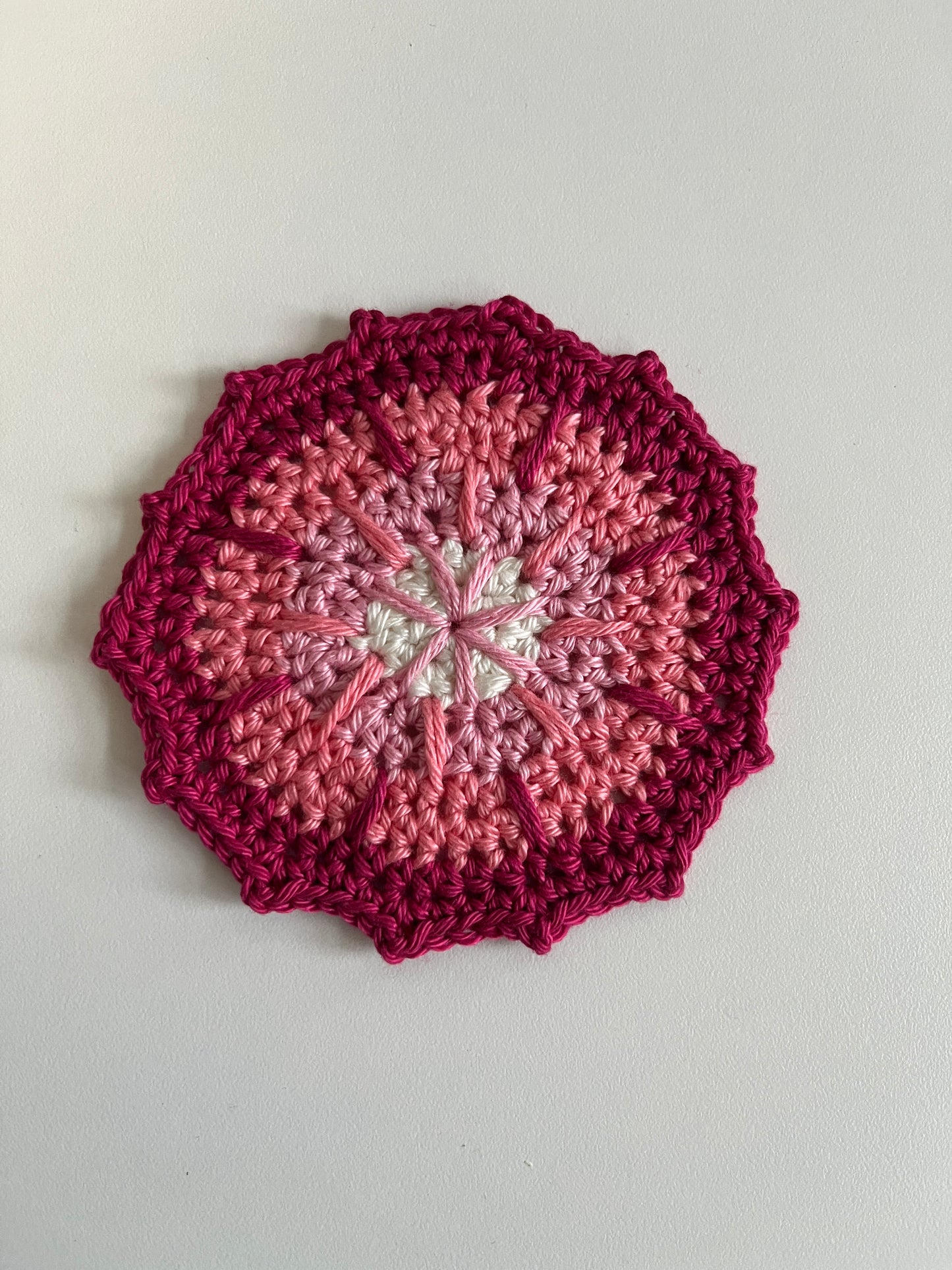 Handmade Ombre Pink Coaster