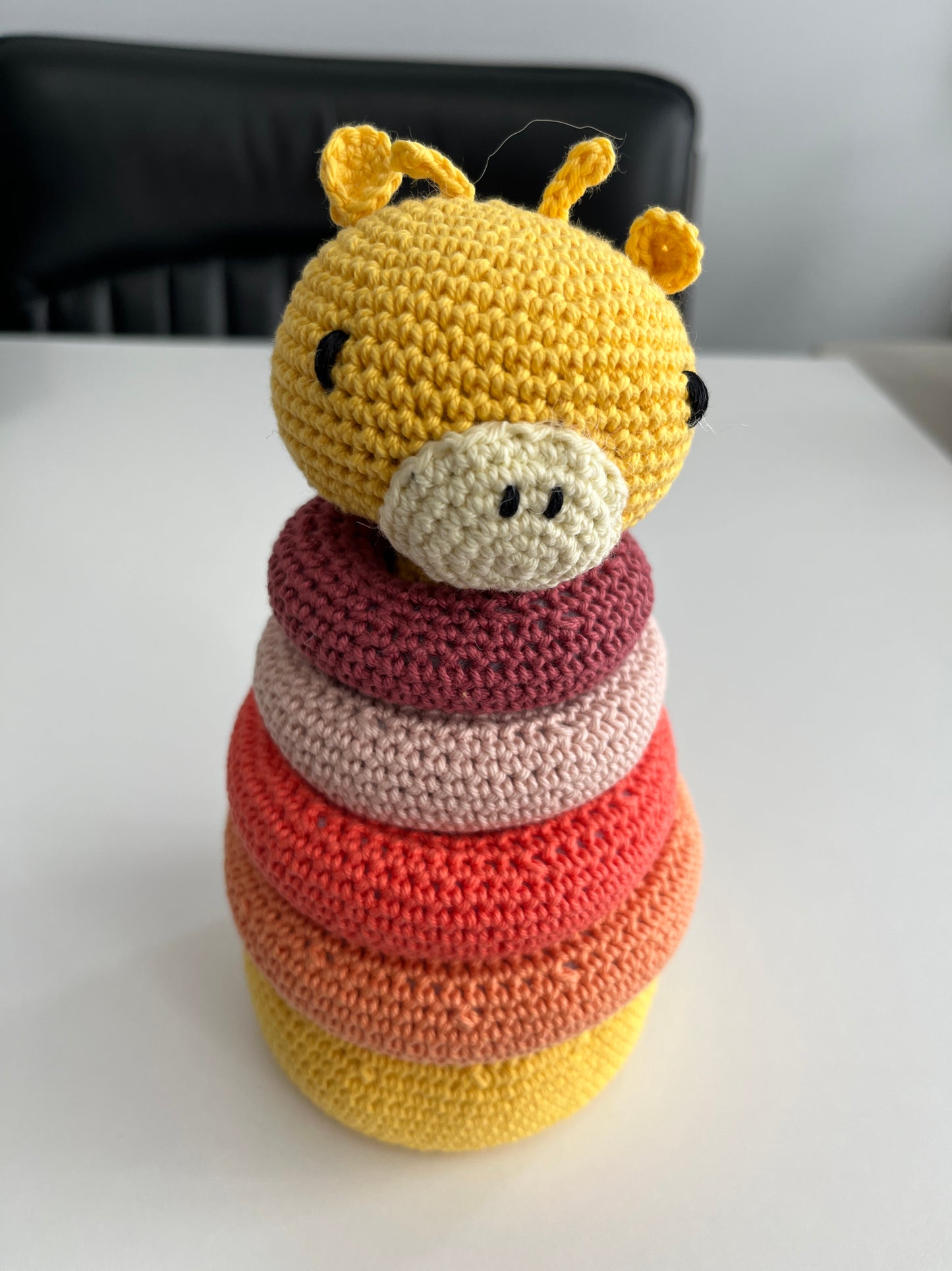 Handmade Giraffe Stacking Toy