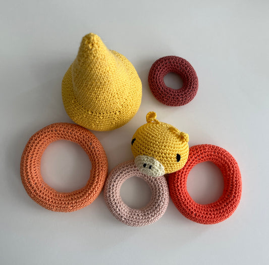 Handmade Giraffe Stacking Toy