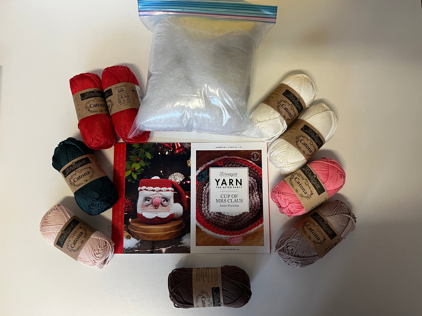Yarn the After Party 158 Cup of Mrs. Claus Crochet Kit