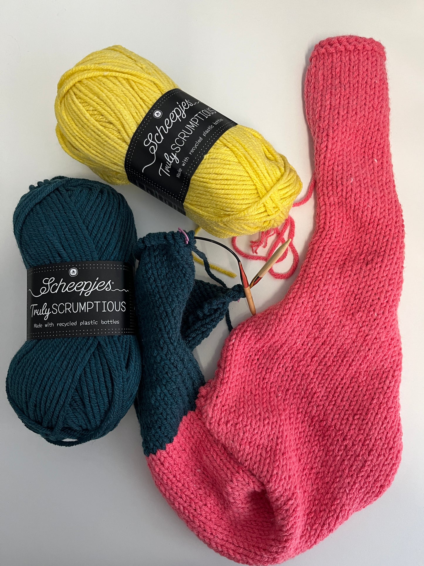 Knit Colour Scarf Class for Beginners