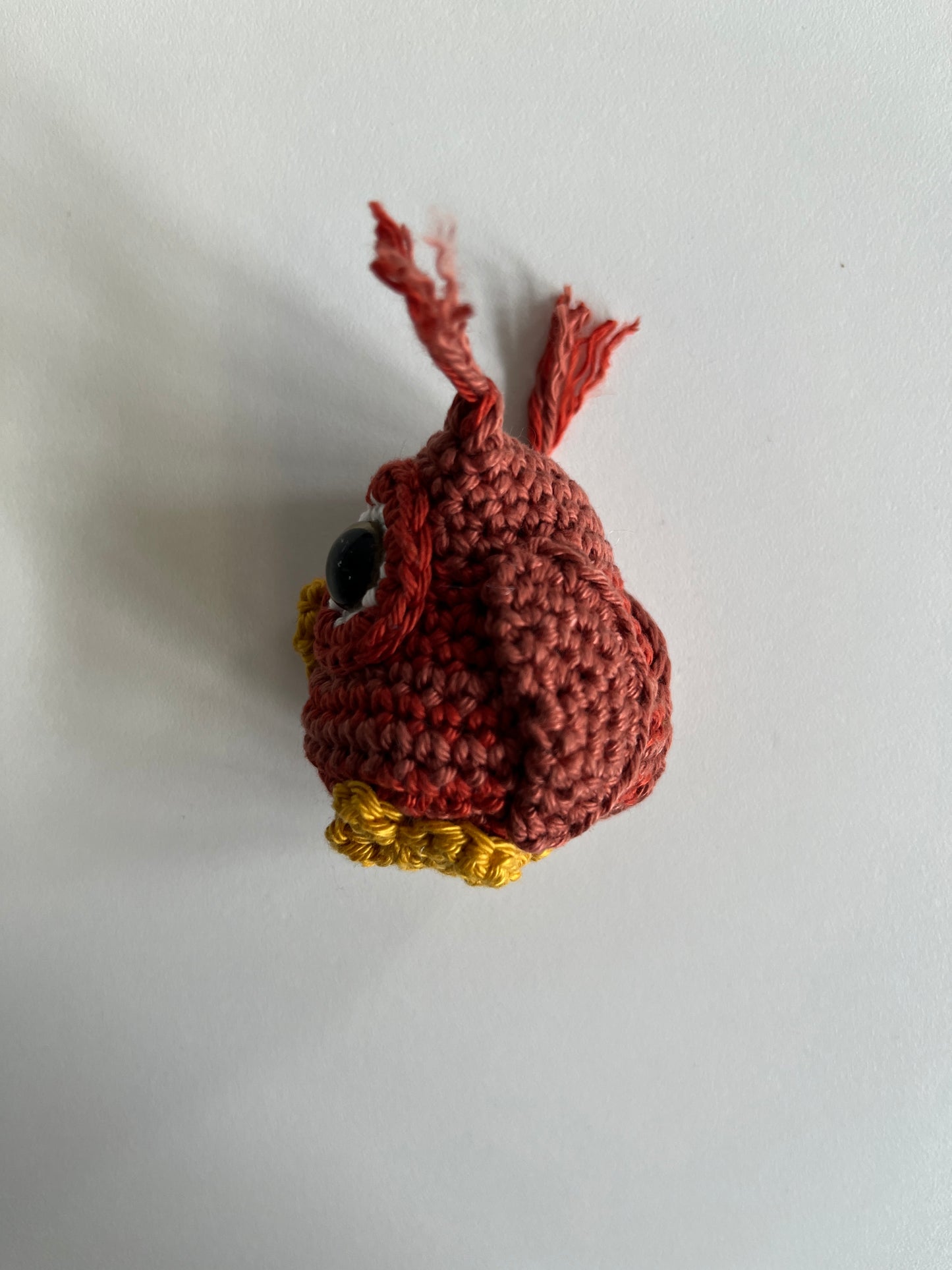 Handmade Crochet Rust Owl
