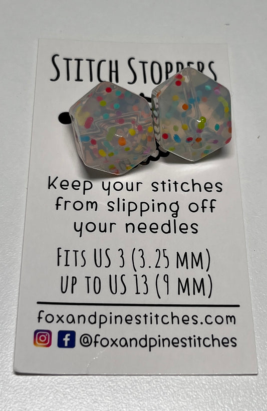 Confetti Hexagon Stitch Stoppers