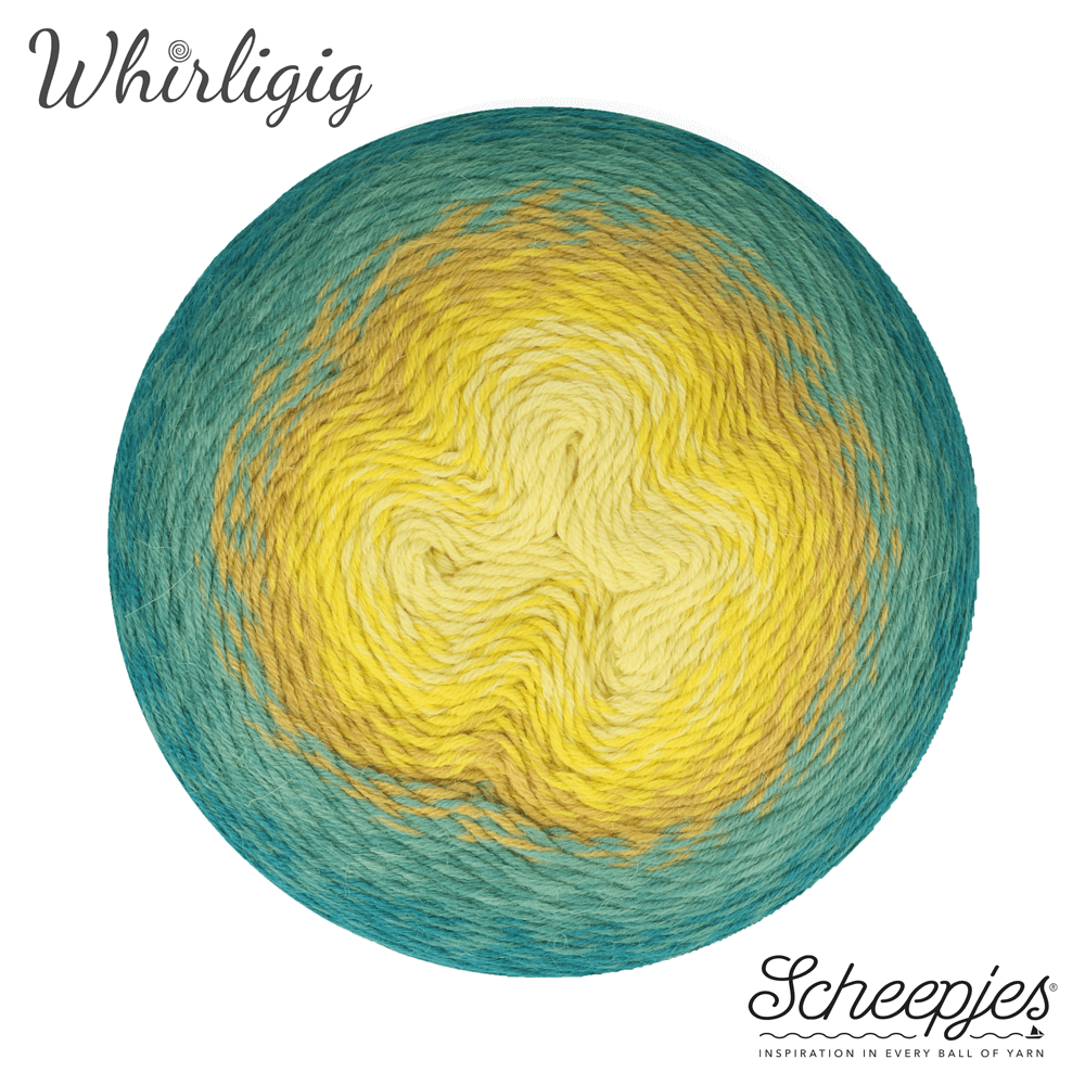 Whirligig 203 Teal to Yellow