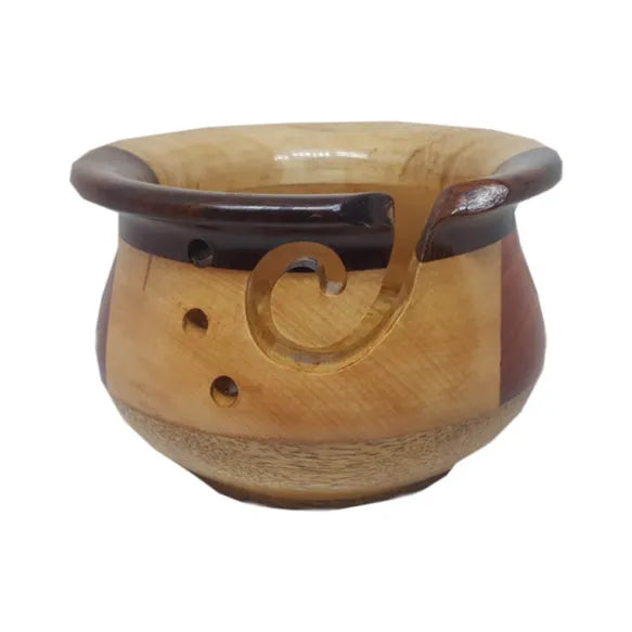 Yarn Bowl Multi Wood