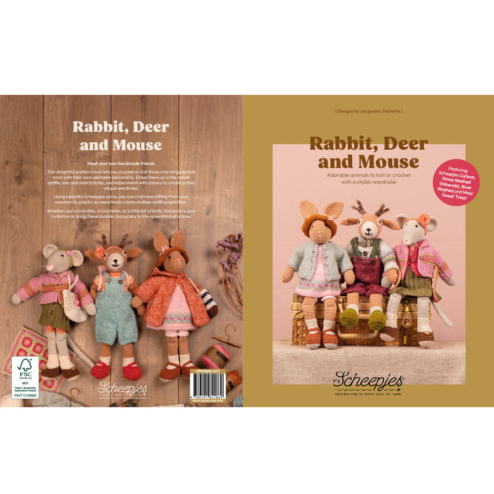 Rabbit, Deer and Mouse Pattern Book by Jacquelien Twijnstra