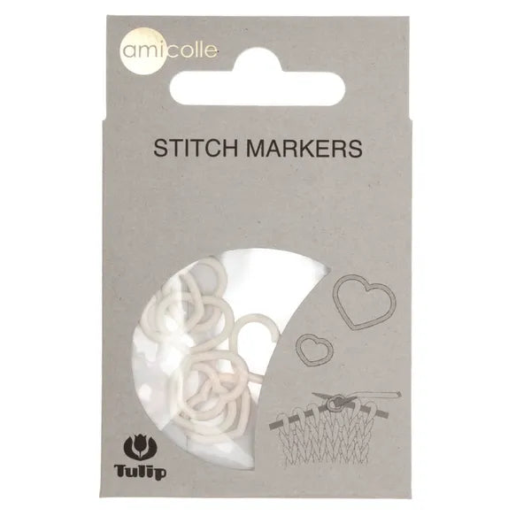Tulip Stitch Knit Markers Set Large Hearts