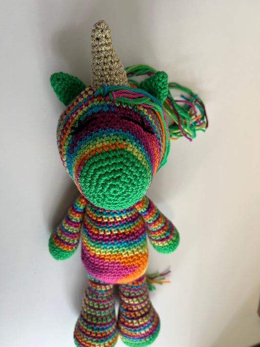 Handmade Rainbow Unicorn Amigurumi