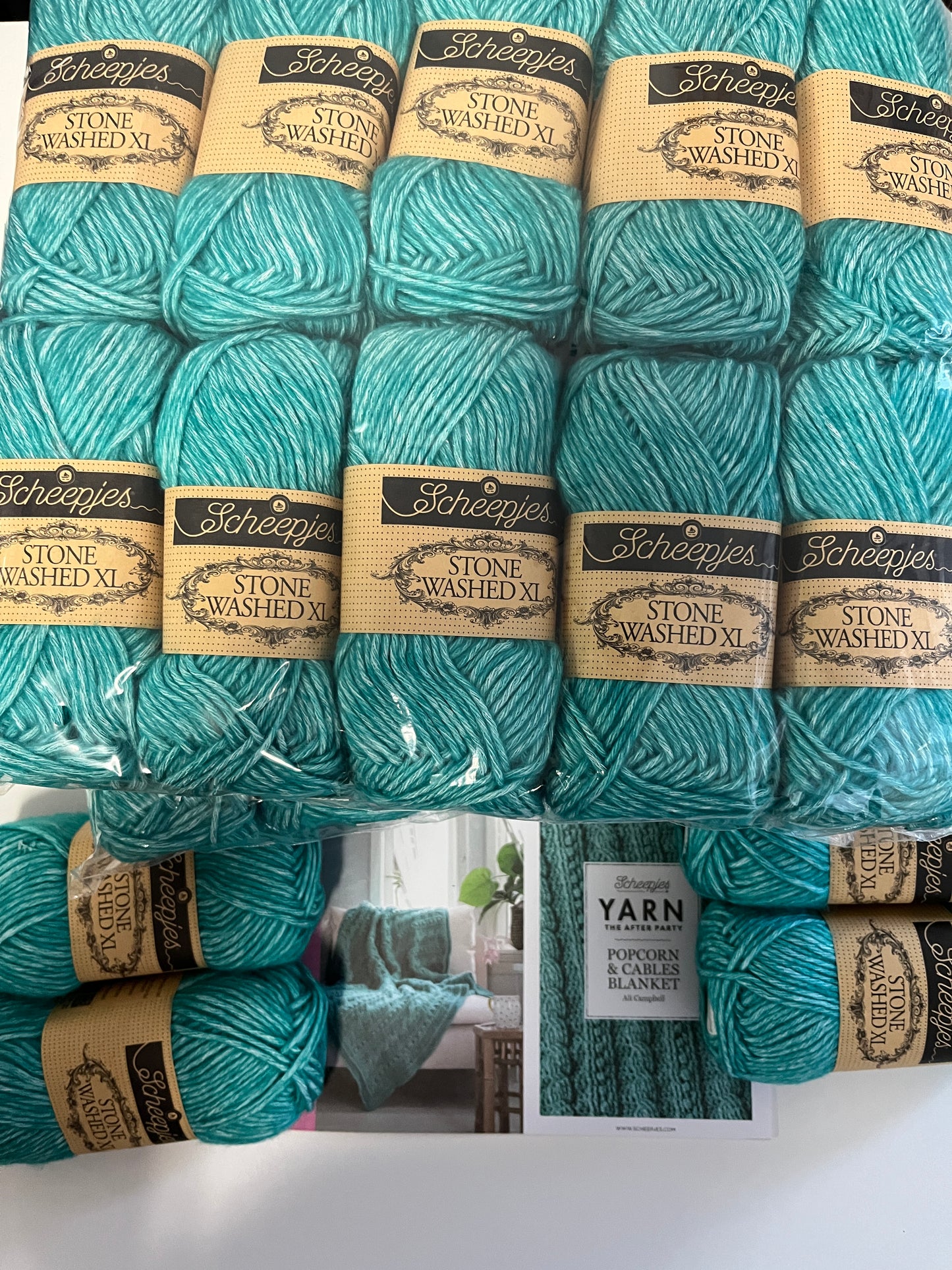 Yarn the After Party Popcorn Cables Blanket Kit