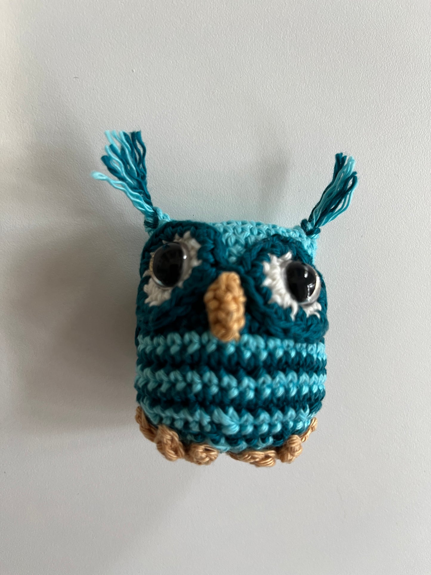 Handmade Crochet Blue Owl