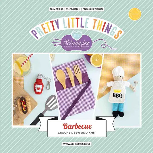 Pretty Little Things - Barbecue Ketchup and Hot Dog Keyring Crochet Kit