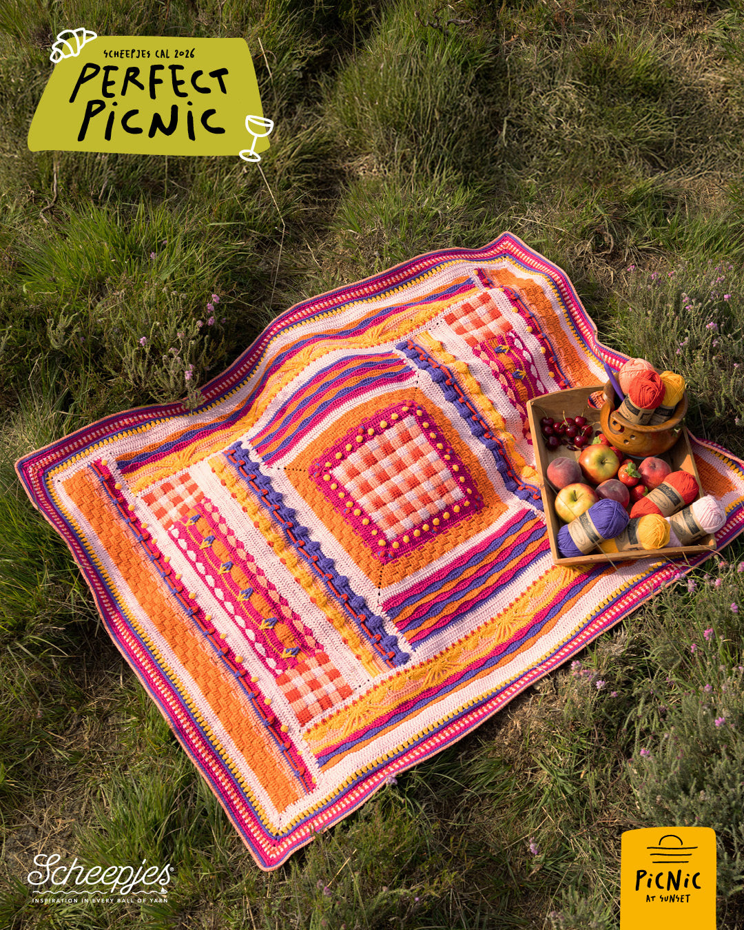 Perfect Picnic CAL - Picnic at Sunset Cotton Create DK