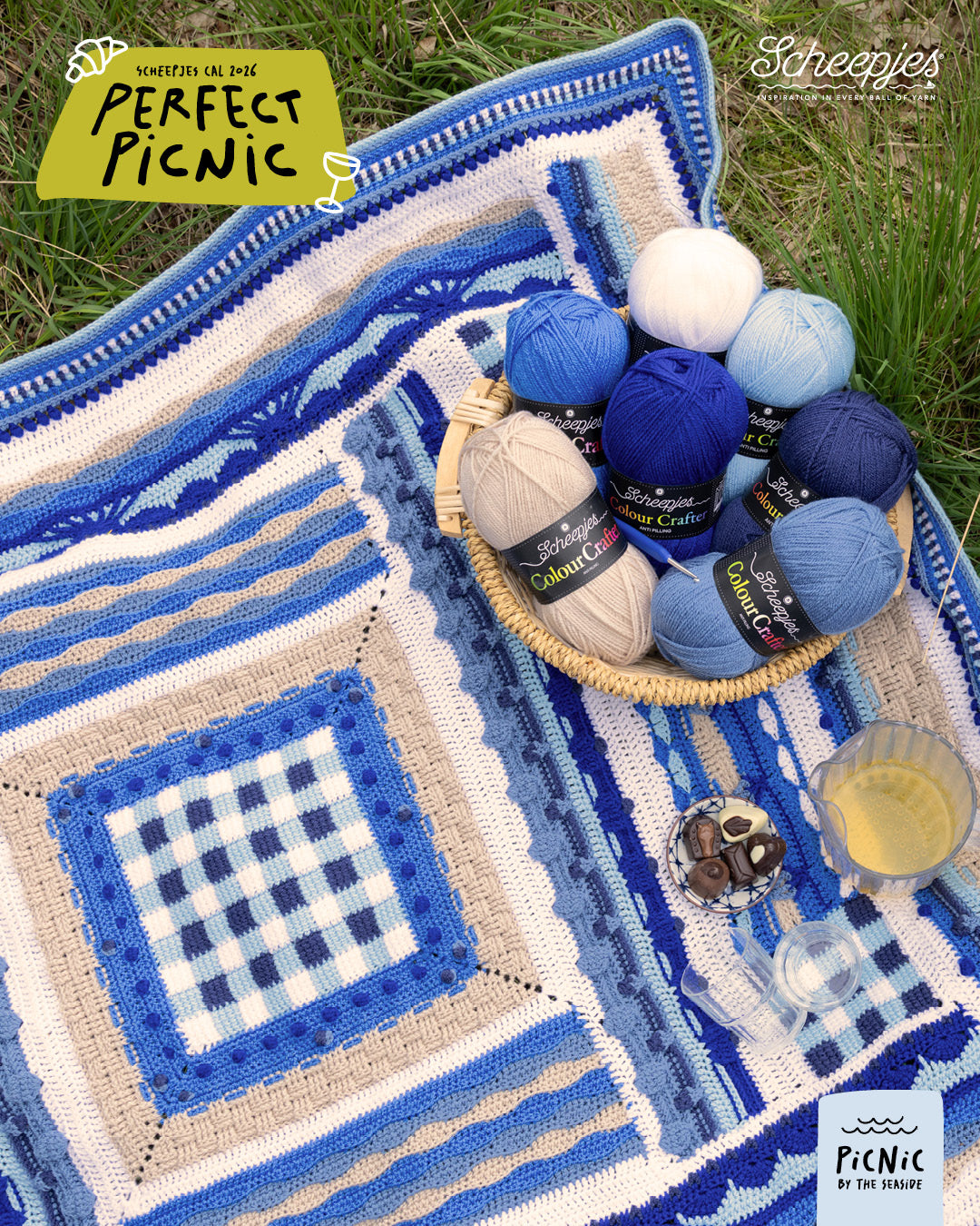 Perfect Picnic CAL - Picnic by the Seaside Colour Crafter