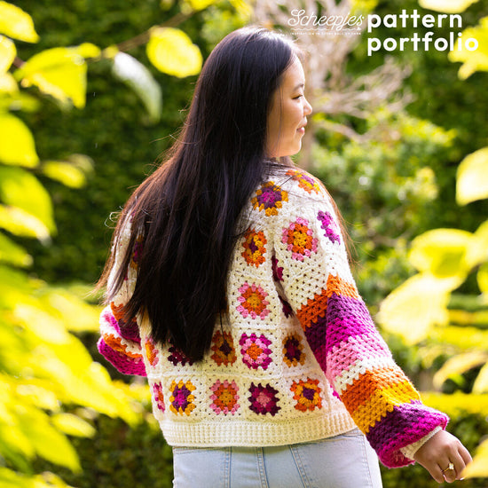Petal Patch Cardigan Crochet Kit