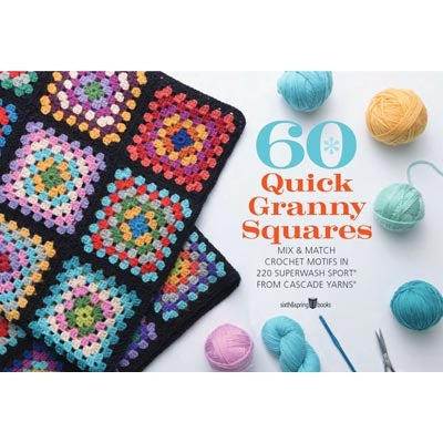 60 Quick Granny Squares to Crochet Pattern Book