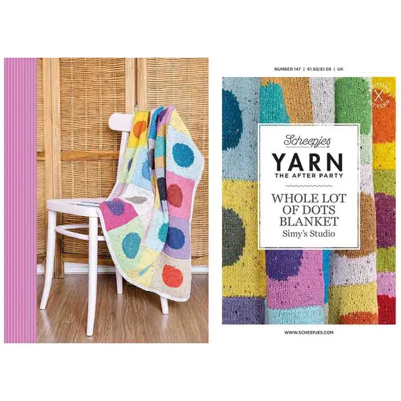Yarn the After Party 147 Whole Lot of Dots Knit Blanket Pattern