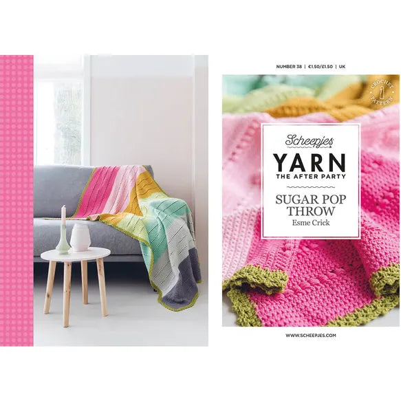 Yarn the After Party Sugar Pop Throw Crochet Kit