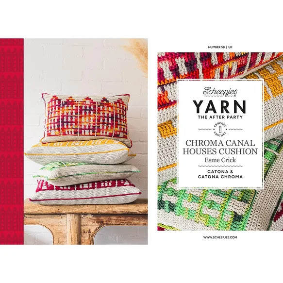Yarn the After Party 058 Chroma Canal Houses Cushion Pattern