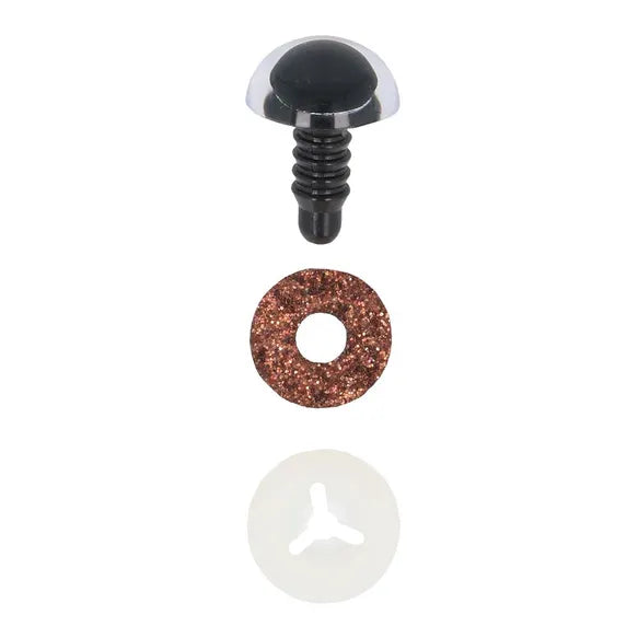 Safety Eyes Brown Glitter 12mm