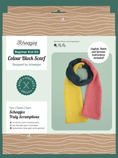 Knit Colour Scarf Class for Beginners