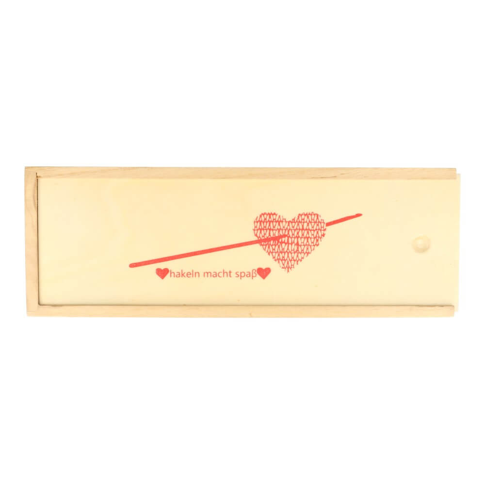 Wooden Crochet Hook Storage Box