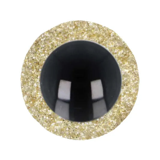Safety Eyes Gold Glitter 10mm