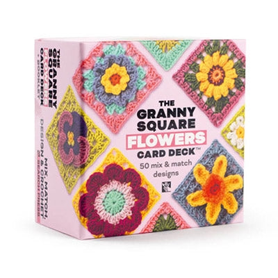 Granny Square Flowers Pattern Card Deck