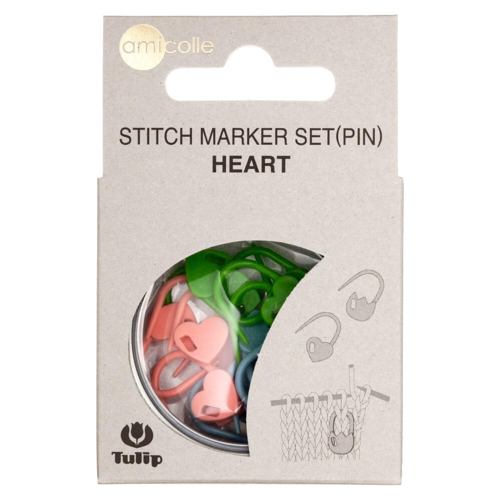 Tulip Stitch Markers Set - Pastel Hearts