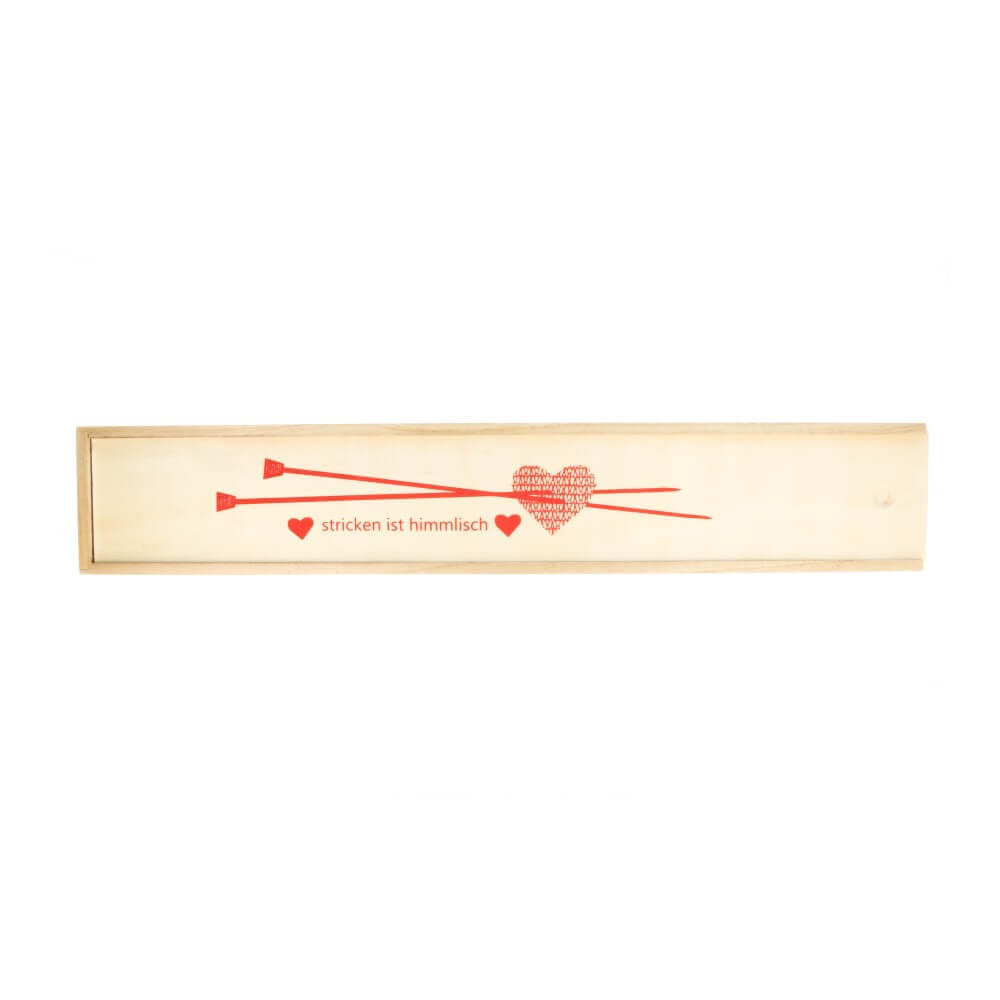 Wooden Knitting Needle Storage Box