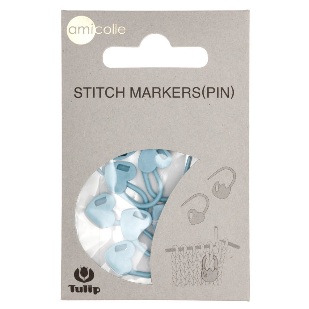 Blue Heart Stitch Markers (Large)