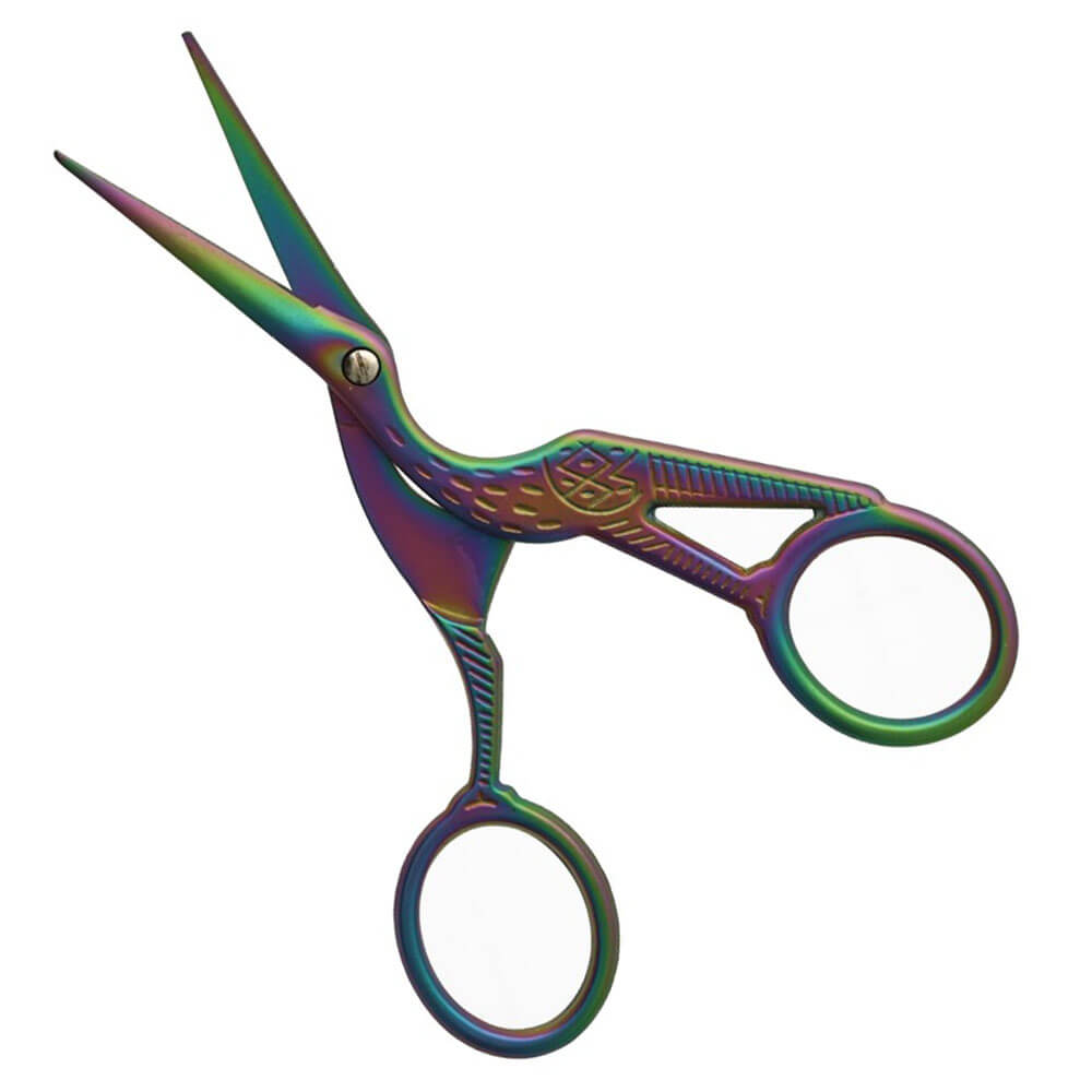Stork Embroidery Scissors Rainbow
