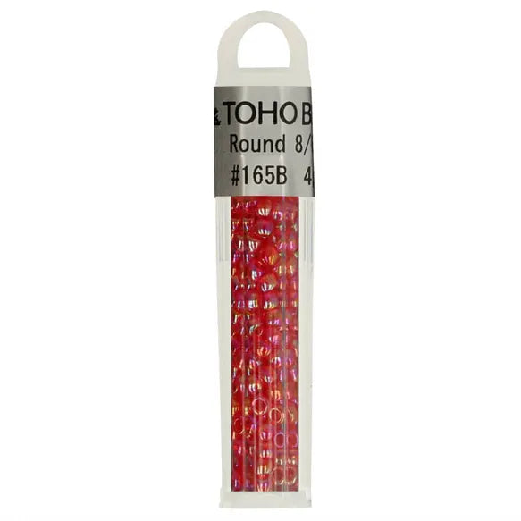 Toho Glass Beads Clear Red