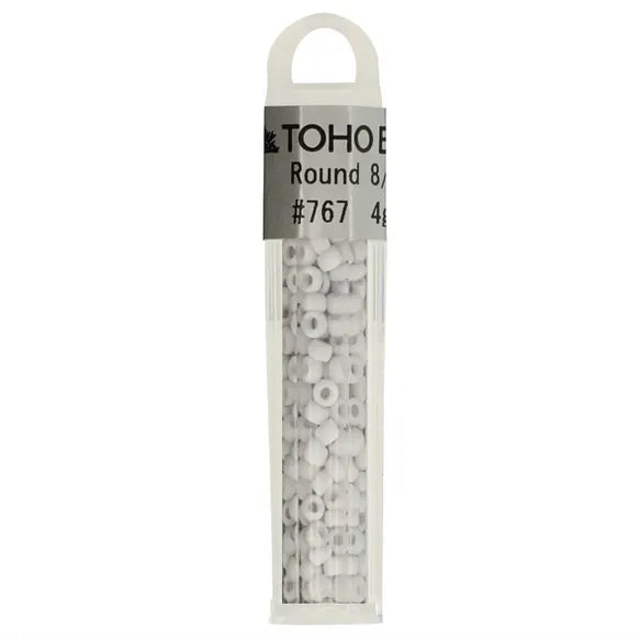 Toho Glass Beads Plain White