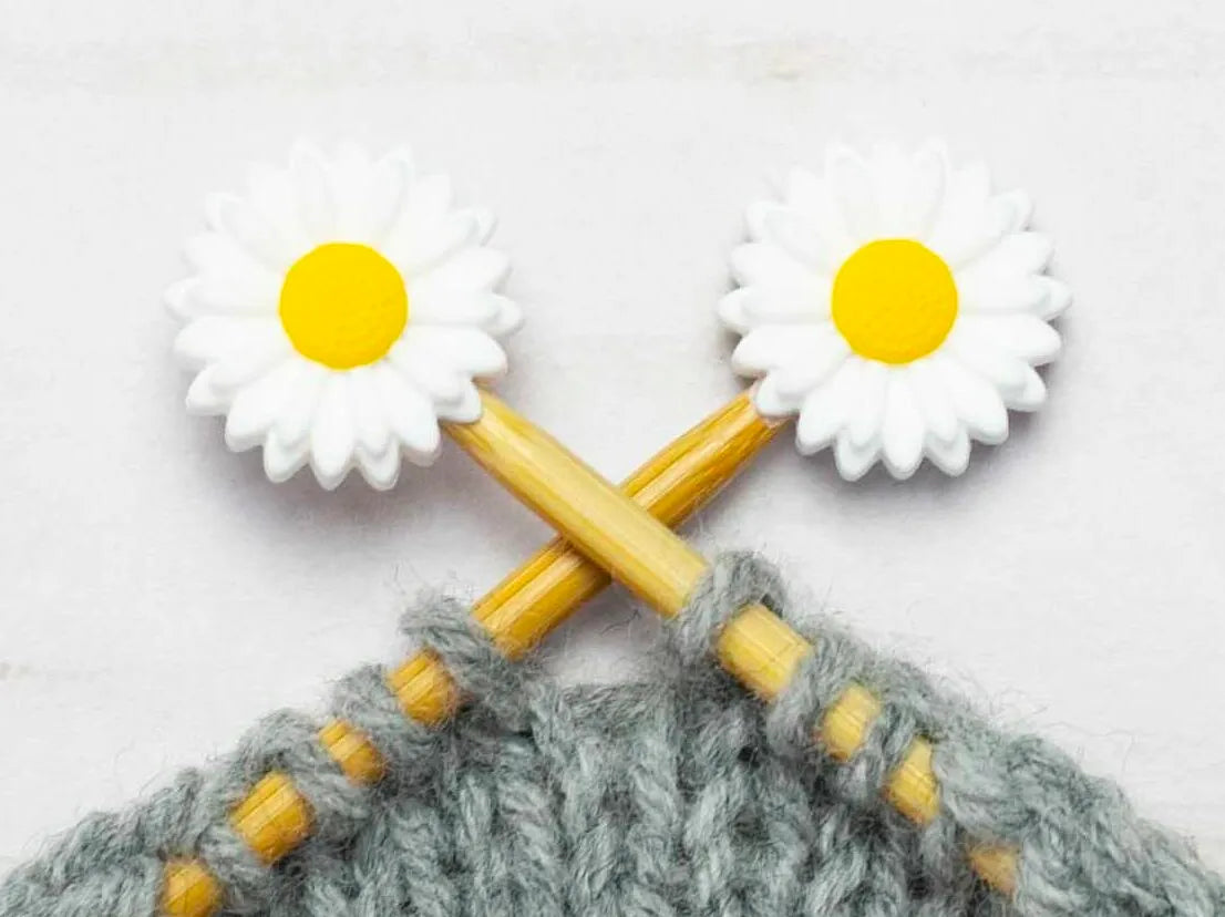 White Daisy Stitch Stoppers