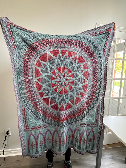 Rozeta Handmade Crochet Blanket