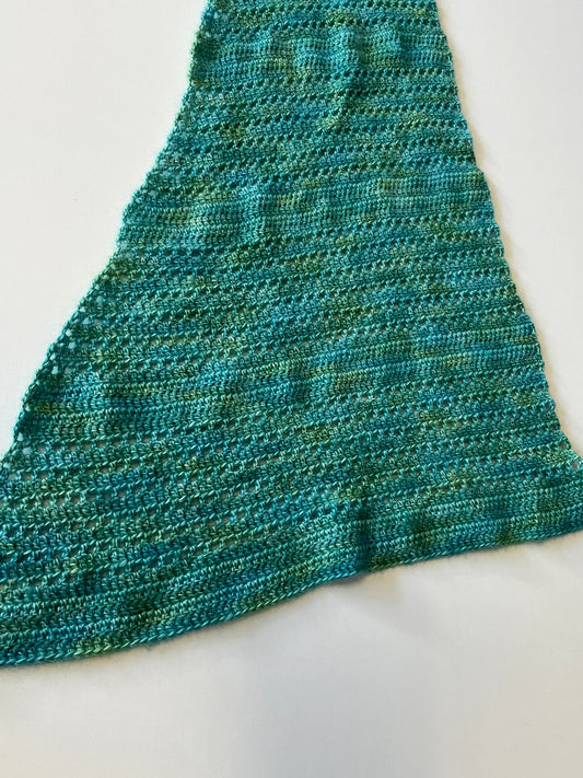 Mint Julep Handmade Crochet Shawl