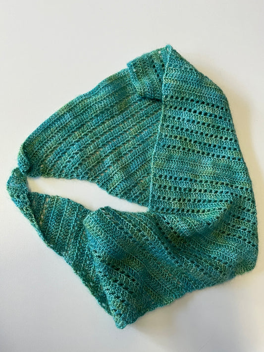 Mint Julep Handmade Crochet Shawl