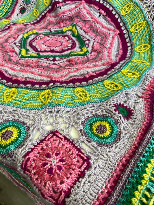 d'Histoire Naturelle Handmade Crochet Blanket