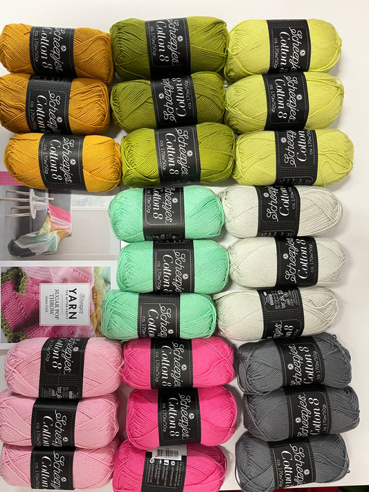 Yarn the After Party Sugar Pop Throw Crochet Kit