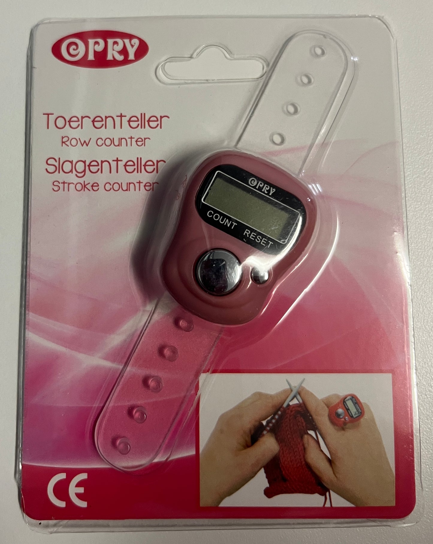Opry Digital Row Counter Light Maroon Colour