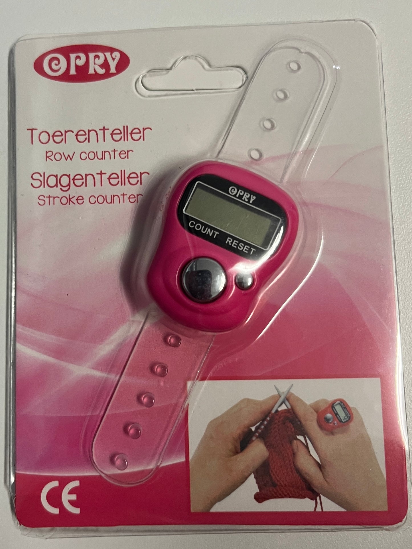 Opry Digital Row Counter Dark Pink Colour